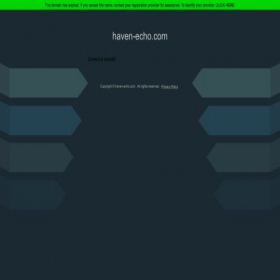 Скриншот главной страницы сайта haven-echo.com