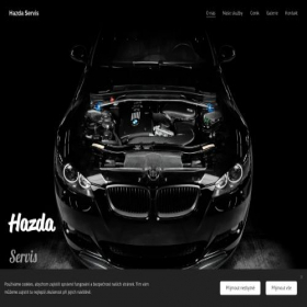 Скриншот главной страницы сайта hazda-servis9.webnode.cz