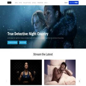 Скриншот главной страницы сайта hbo.com