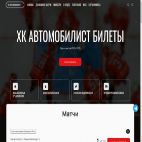 Скриншот главной страницы сайта hc-avtomobilist.com