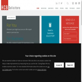 Скриншот главной страницы сайта hcbgroup.com
