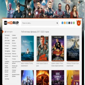 Скриншот главной страницы сайта hdrip.info