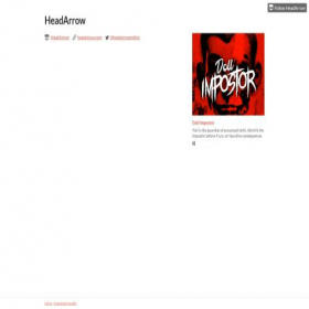 Скриншот главной страницы сайта headarrow.itch.io