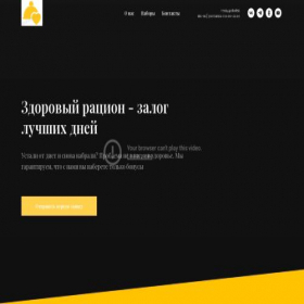 Скриншот главной страницы сайта healthymealsonwheels.tilda.ws