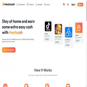 Скриншот главной страницы сайта heatcash.com