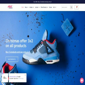 Скриншот главной страницы сайта heatkickstore.com