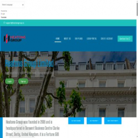 Скриншот главной страницы сайта heatonsgroup.co