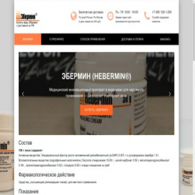 Скриншот главной страницы сайта hebermin.net
