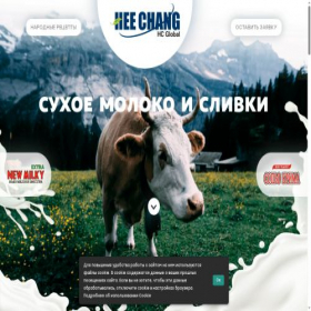 Скриншот главной страницы сайта heechang.ru