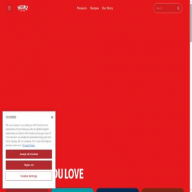 Скриншот главной страницы сайта heinz.com.au