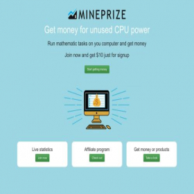 Скриншот главной страницы сайта hello.mineprize.com