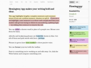 Скриншот главной страницы сайта hemingwayapp.com