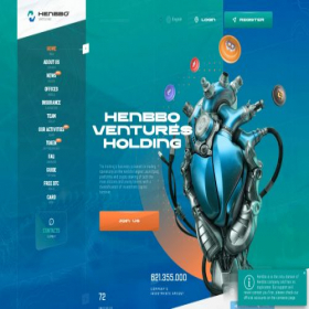 Скриншот главной страницы сайта henbbo.io