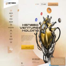 Скриншот главной страницы сайта henbbo.ventures