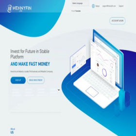 Скриншот главной страницы сайта hennyfin.com