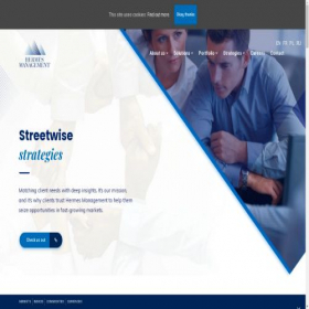 Скриншот главной страницы сайта hermesmanagement.com