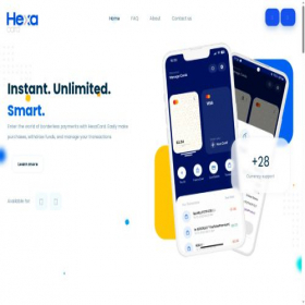Скриншот главной страницы сайта hexacard.me