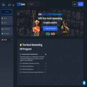 Скриншот главной страницы сайта heybets.io