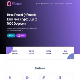 Скриншот главной страницы сайта hfaucet.com