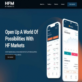 Скриншот главной страницы сайта hfmarkets.io