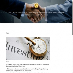 Скриншот главной страницы сайта hialit-invest.com