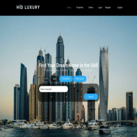 Скриншот главной страницы сайта hidluxury.com