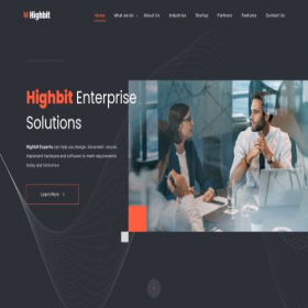 Скриншот главной страницы сайта highbit.com