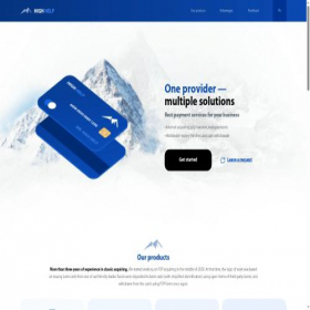Скриншот главной страницы сайта highhelp.io
