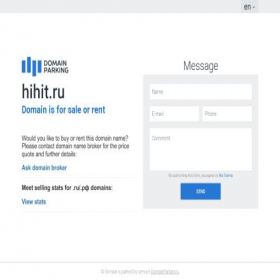 Скриншот главной страницы сайта hihit.ru