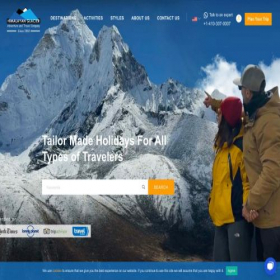 Скриншот главной страницы сайта himalayanglacier.com