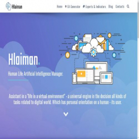 Скриншот главной страницы сайта hlaiman.com