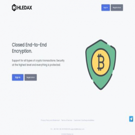 Скриншот главной страницы сайта hledax.com