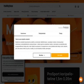 Скриншот главной страницы сайта hobbybox.fi
