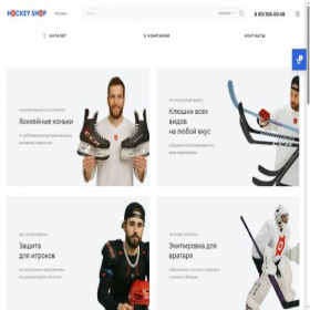 Скриншот главной страницы сайта hockey-shop.ru