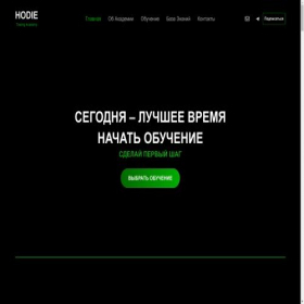 Скриншот главной страницы сайта hodie.ru