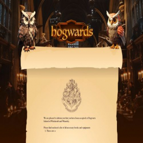 Скриншот главной страницы сайта hogwards.online