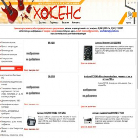 Скриншот главной страницы сайта hokens.ru