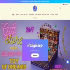 Скриншот главной страницы сайта hollyhoop.com