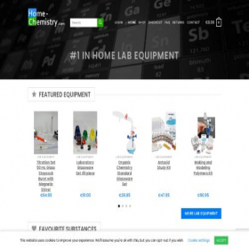 Скриншот главной страницы сайта home-chemistry.com