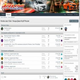 Скриншот главной страницы сайта honda-jazz.ru