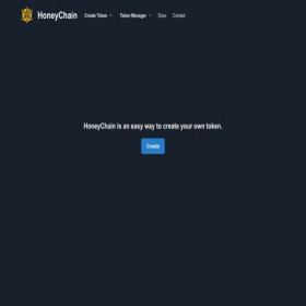Скриншот главной страницы сайта honeychain.online