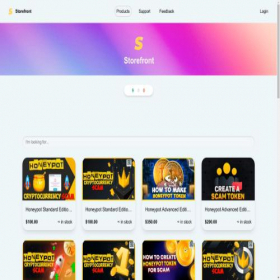 Скриншот главной страницы сайта honeyshop1.sell.app