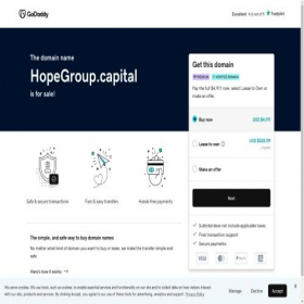 Скриншот главной страницы сайта hopegroup.capital