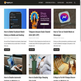 Скриншот главной страницы сайта hoppingeek.com