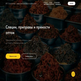 Скриншот главной страницы сайта horeca74.ru