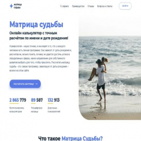 Скриншот главной страницы сайта horoscoper.ru