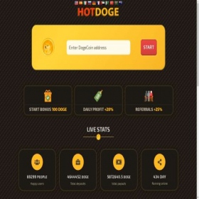 Скриншот главной страницы сайта hotdoge.org