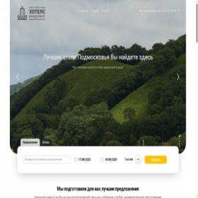 Скриншот главной страницы сайта hotels-managment.ru