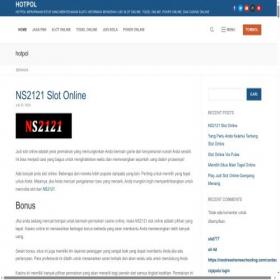 Скриншот главной страницы сайта hotpol.net