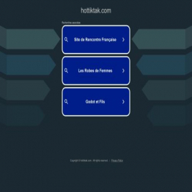 Скриншот главной страницы сайта hottiktak.com